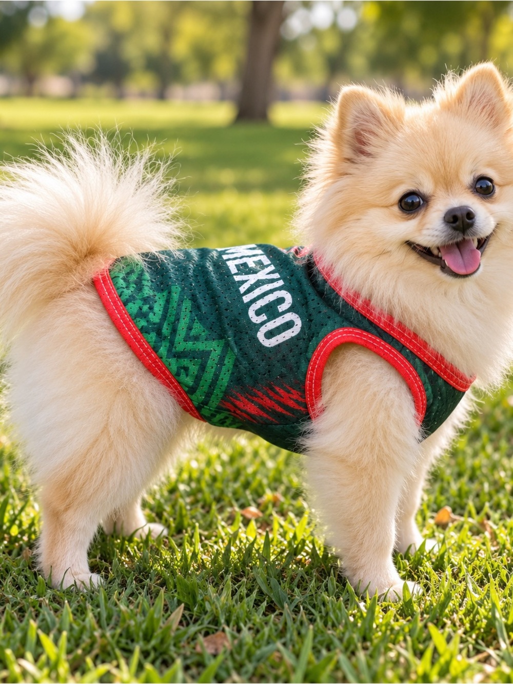 Mexico Green & Red Dog Jersey - Small Breed